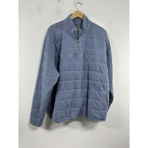 Womans Ridge Cut Touchwear Long Sleeve Pullover Quilted Sweatshirt 3X Blue